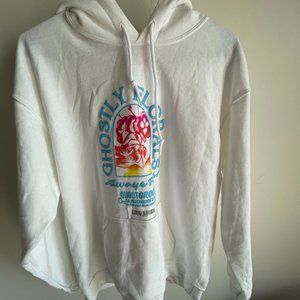 Ghostly Floral Hoodie - Gradient